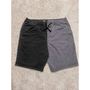 Hollister Advanced Stretch 9" Jogger Shorts Men's XL Grey/Dark Grey Colorblockk